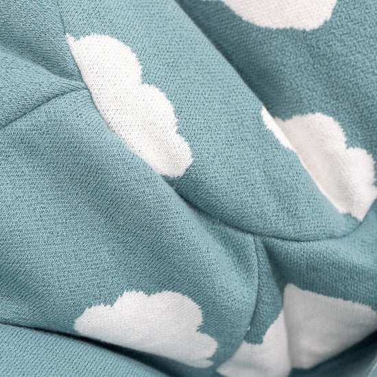 Pouf Poire Classique Enfant 1-5 ans - Tricoté Nuage Bleu 03