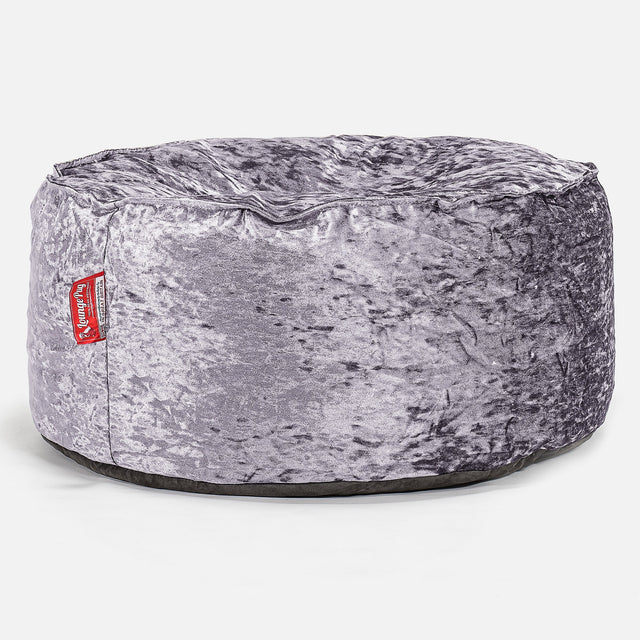 Pouf Design Rond Housse de Remplacement - Vintage Velours 01