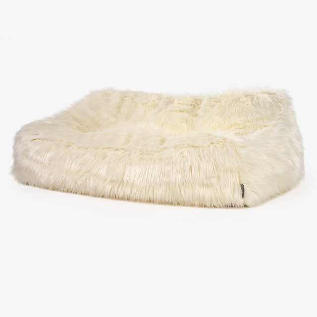 Le Canapé Pouf Doudou Housse de Remplacement - Imitation fourrure à poils longs 01
