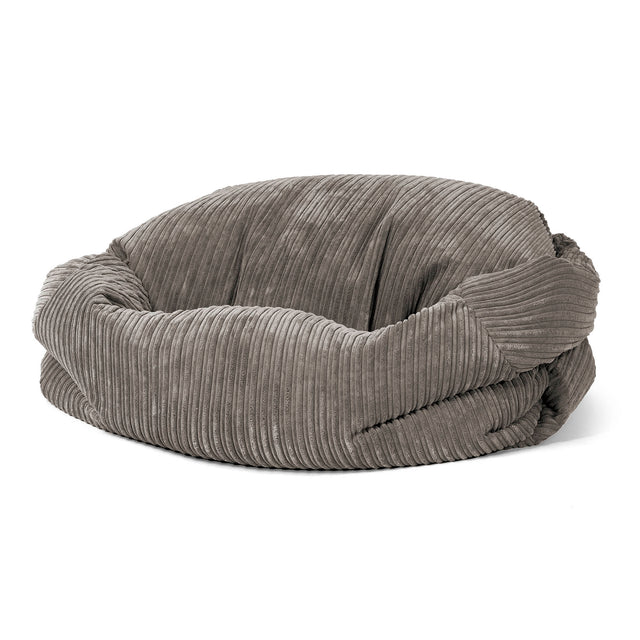 Pouf Canapé Sabine - Côtelé Anthracite 01