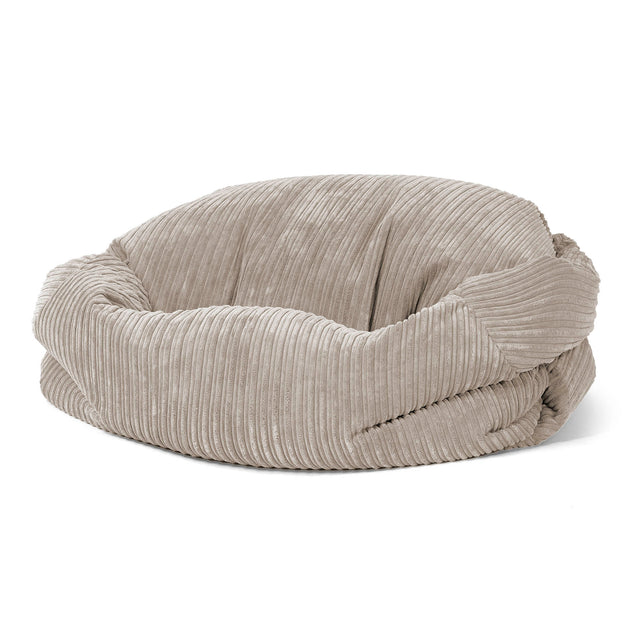 Pouf Canapé Sabine - Côtelé Vison 01