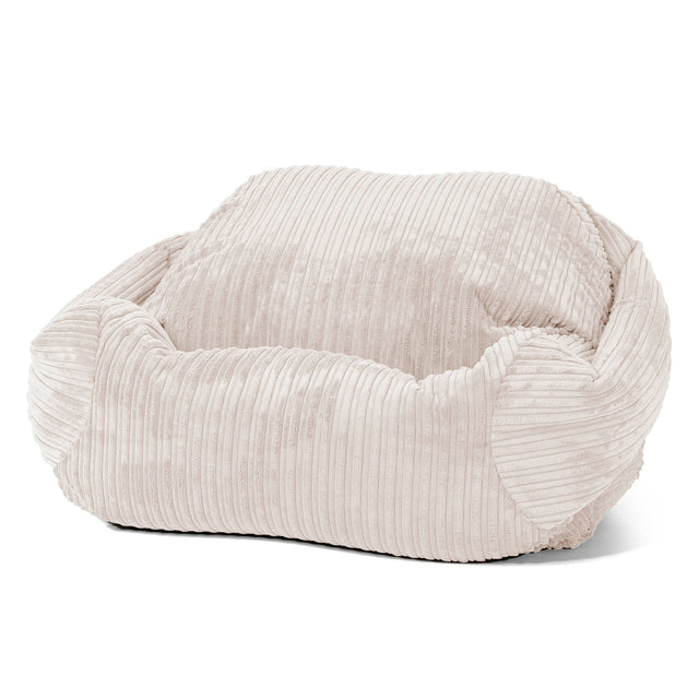 Pouf Fauteuil Sabine - Côtelé Ivoire 01