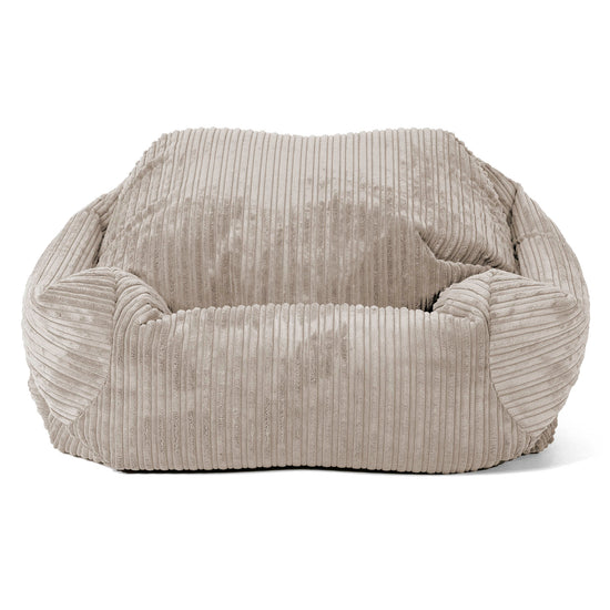 Pouf Fauteuil Sabine - Côtelé Vison 02