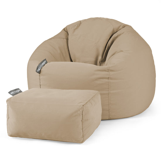 Pouf Poire Classique - Olefin Beige 02