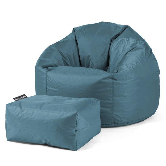 Pouf Poire Classique - SmartCanvas™ Mer égée 02