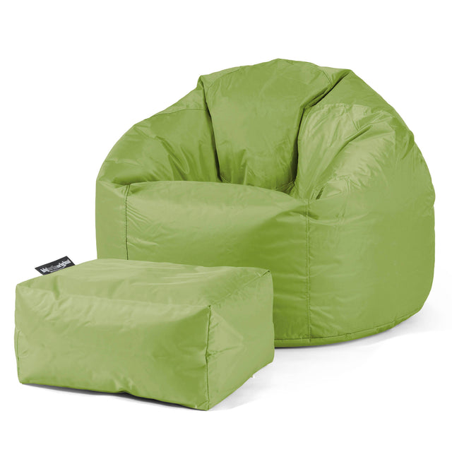 Pouf Poire Classique - SmartCanvas™ Vert Acide 02