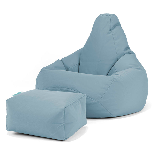 SoleiStorm™ Ultra 2000 h+ Pouf Poire Gamer - Olefin Bébé Bleu 01