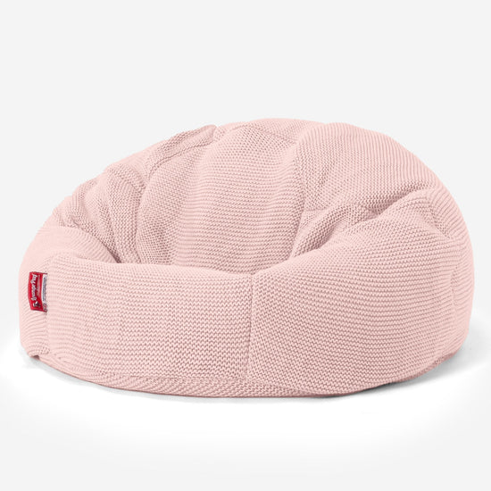 LOUNGE PUG - Ellos Tricoté - Pouf Poire Classique - Bébé rose