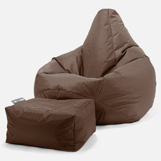 Pouf Poire Gamer - SmartCanvas™ Marron 01