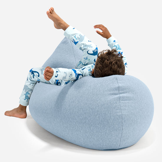 Grand Pouf pour Enfants 2-6 ans - Coton Élastique Bébé Bleu 04