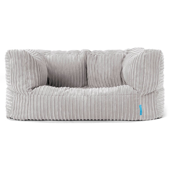 Canapé Enfant Albert 2-6 ans - Côtelé Gris Argent 01