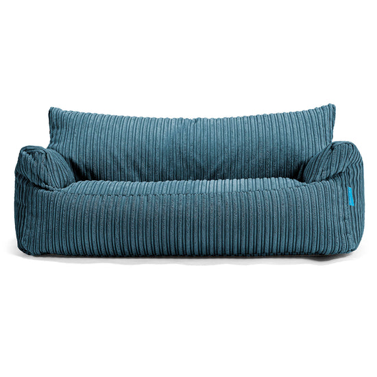 Joséphine Canapé Pouf pour Enfant 1-5 ans - Côtelé Bleu Marine 01