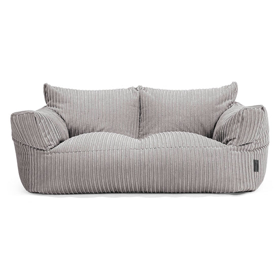 Joséphine Canapé Pouf - Côtelé Gris Argent 01