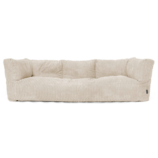 Canapé Pouf Albert 3 places - Côtelé Crème 01