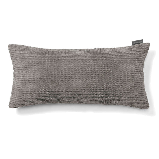 Coussin Rectangulaire Géant 40 x 80cm - Pompon Anthracite 01