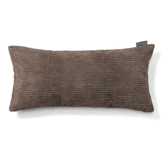 Coussin Rectangulaire Géant 40 x 80cm - Pompon Chocolat 01