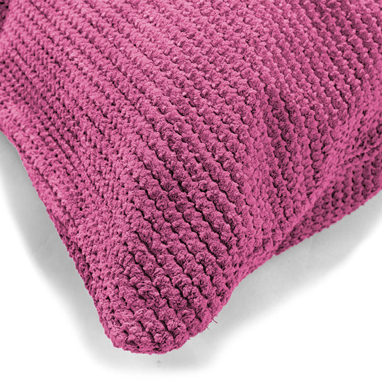 Coussin Rectangulaire Géant 40 x 80cm - Pompon Rose 02