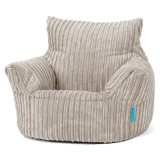Fauteuil Pouf Bambin 1-3 ans - Côtelé Vison 01