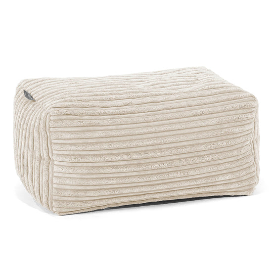 Pouf Repose Pied - Côtelé Crème 01