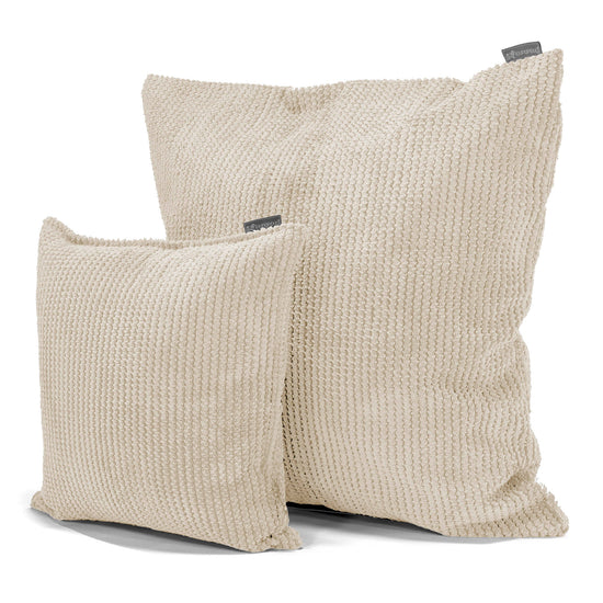 Coussin 47 x 47cm - Pompon Crème 02