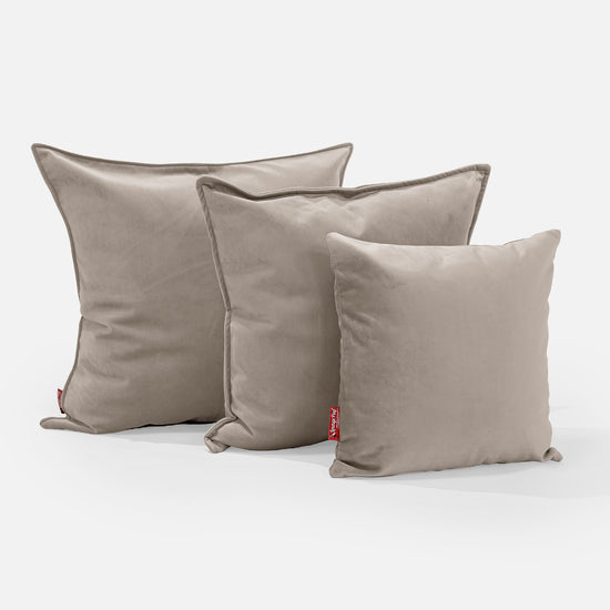 Coussin 47 x 47cm - Velours Vison 02