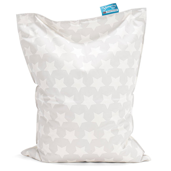 Coussin Pouf Enfant - Imprimé Gris étoile 01
