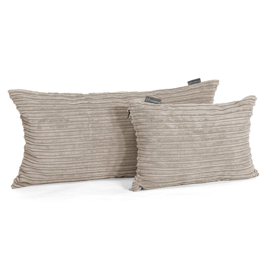Coussin Rectangulaire 35 x 50cm - Côtelé Vison 03
