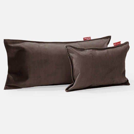Coussin Rectangulaire 35 x 50cm - Velours Espresso 03