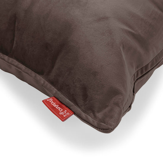 Coussin Rond 50cm - Velours Espresso 02