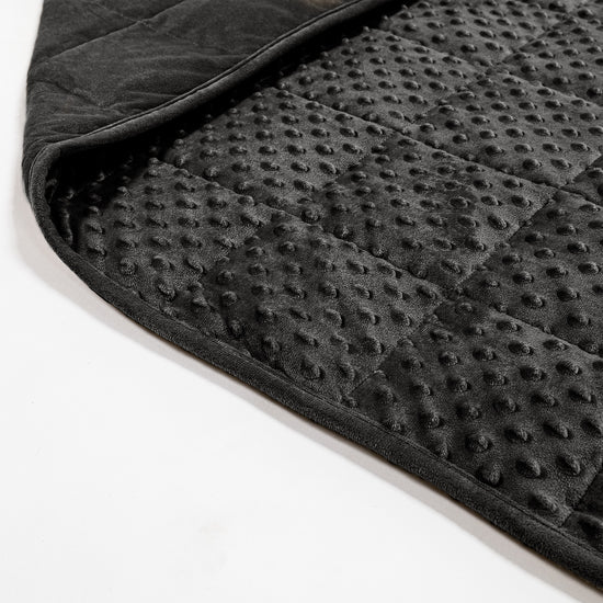 Couverture Lestée pour Adultes - Molleton Pointillé Gris 02