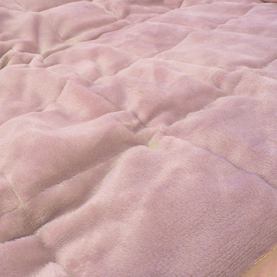 Couverture Lestée pour Adultes - Polaire sherpa Rose Pâle 04