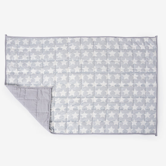 Couverture Lestée pour Enfants - Polaire sherpa Gris étoile 03