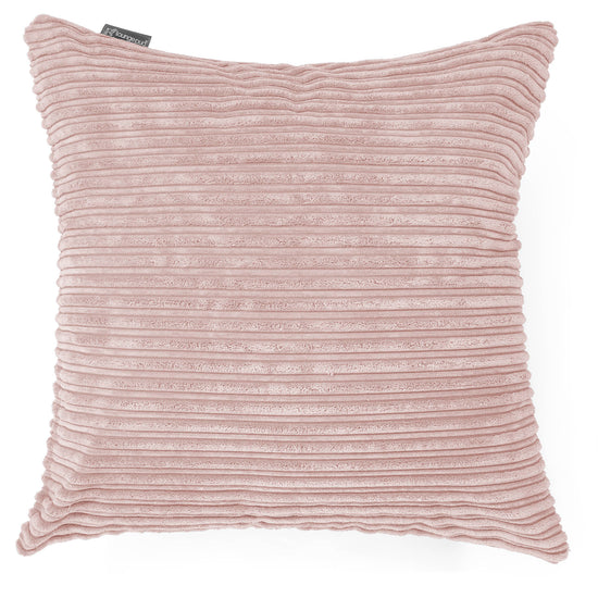 Grand Coussin 70 x 70cm - Côtelé Rose 01