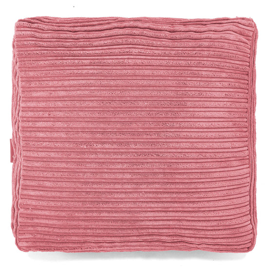 Grand Coussin de Sol - Côtelé Corail 03