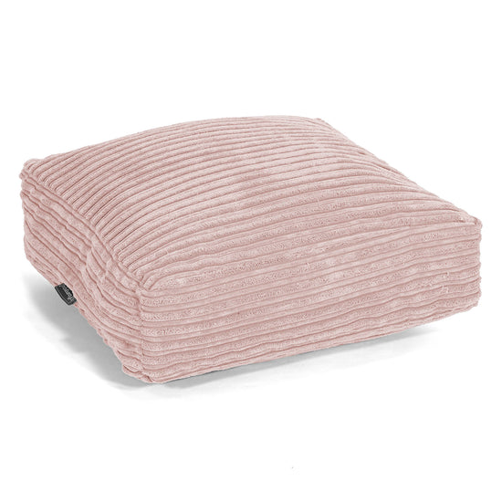 Grand Coussin de Sol - Côtelé Rose 01