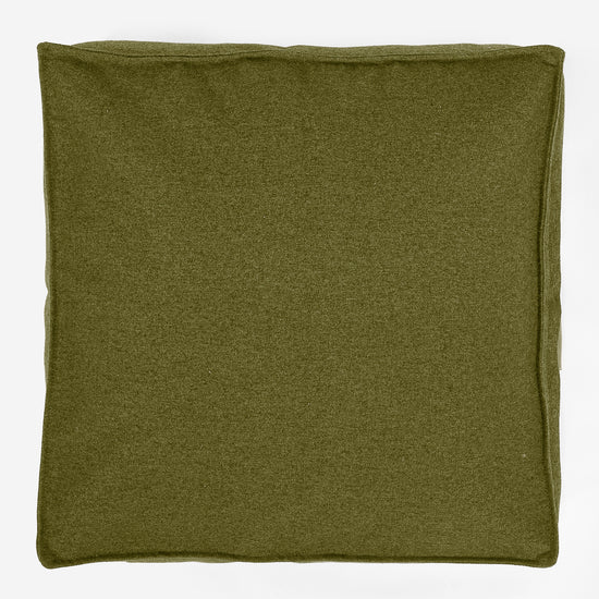 Grand Coussin de Sol - Interalli Laine Vert Acide 03