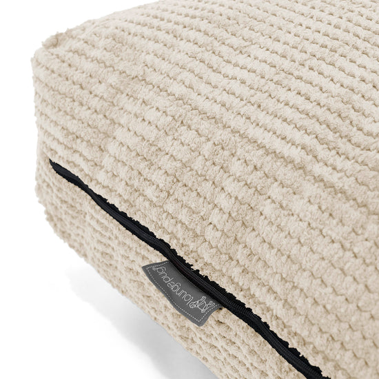 Grand Coussin de Sol - Pompon Crème 02