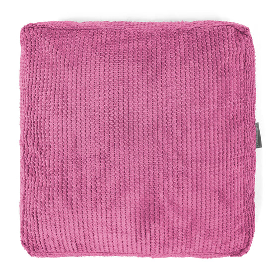 Grand Coussin de Sol - Pompon Rose 03