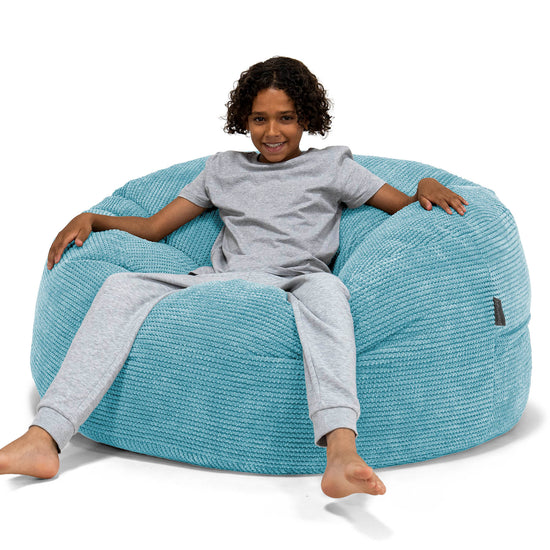 Pouf Ultra Confort pour Enfants 6-14 ans - Pompon Mer Égée 01