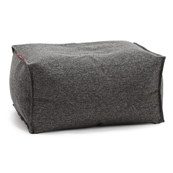 Pouf Repose Pied - Interalli Laine Gris 01