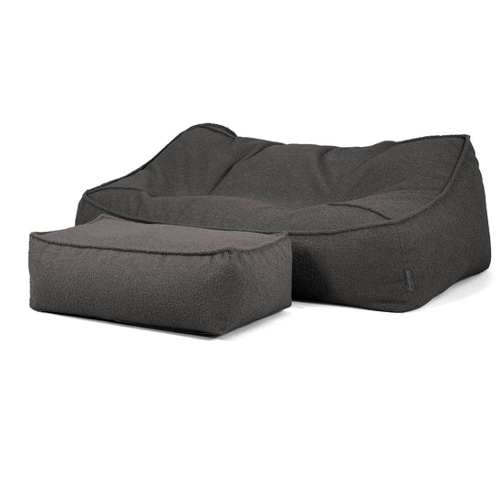 Le Canapé Pouf Doudou - Bouclé Anthracite_02