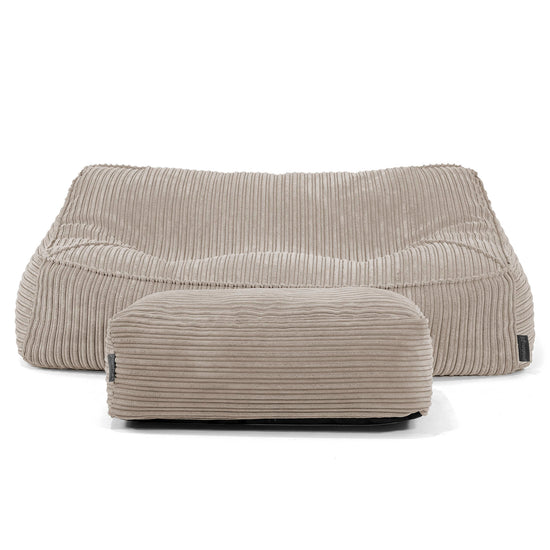 Le Canapé Pouf Doudou - Côtelé Vison 01