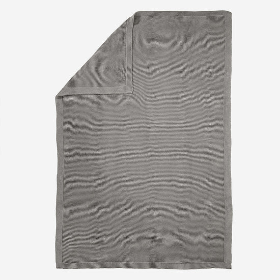 Couverture / Plaid - 100% Coton Ellos Gris 03