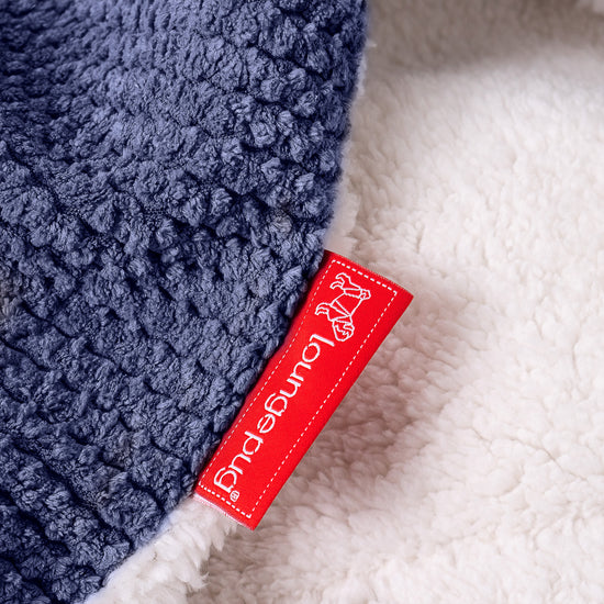 Plaid / Couverture Sherpa - Pompon Violet 04
