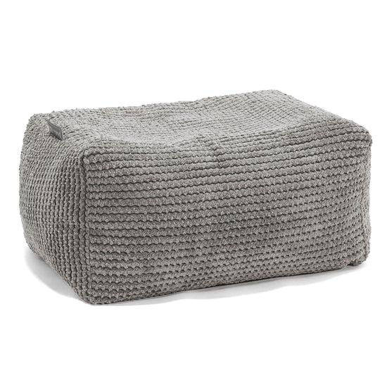 Pouf Repose Pied - Pompon Anthracite 01