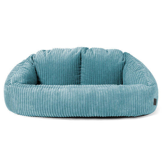 Pouf Canapé Bubble - Côtelé Mer Égéé 01