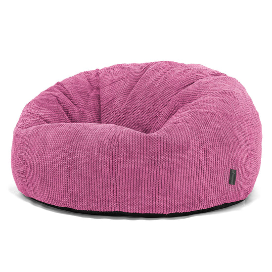 Pouf Canapé Classique - Pompon Rose 01