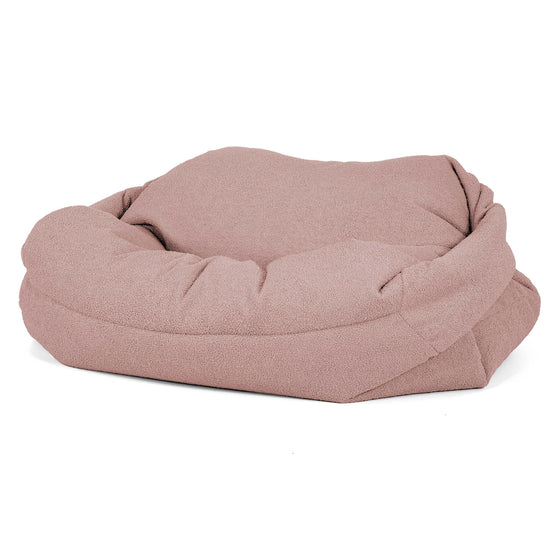 Pouf Canapé Sabine - Bouclé Rose_02