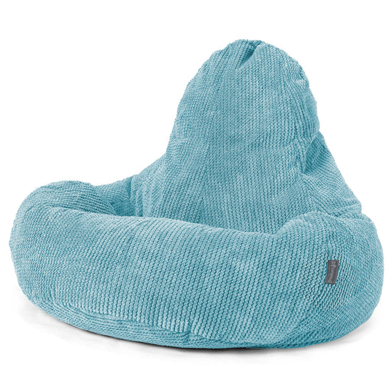 Pouf Gamer Ultra Lux - Pompon Mer Égée 01
