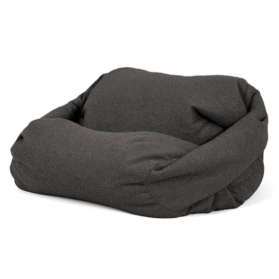 Pouf Fauteuil Sabine - Bouclé Anthracite_02